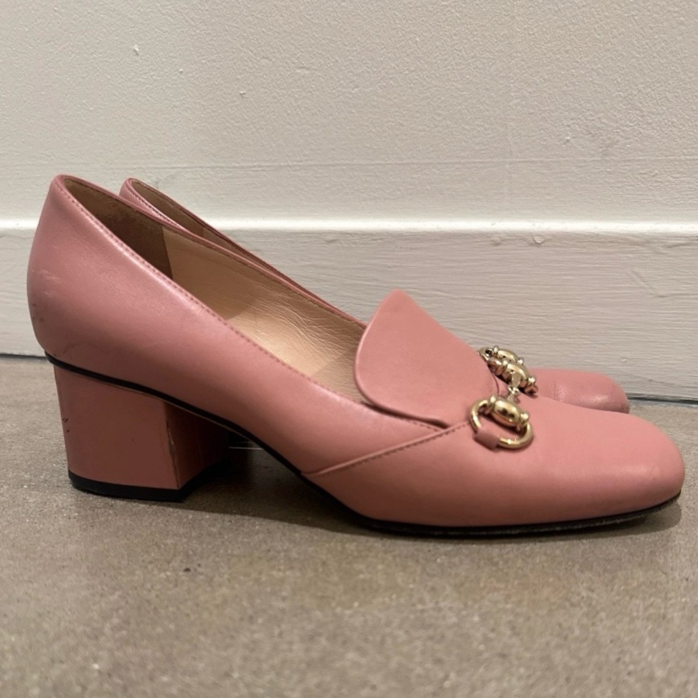 Pink Gucci loafers size 7.5